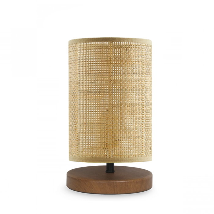 Opviq Lámpara de mesa de madera y bambú Beige Opviq Lámpara de mesa de madera y bambú Beige